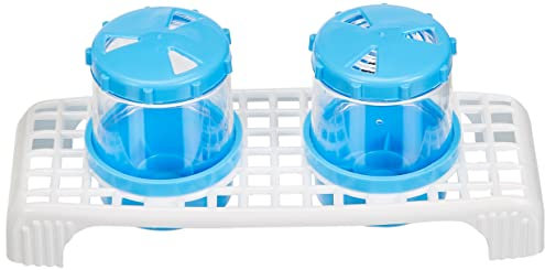 Juego de salero y pimentero, plástico, azul claro