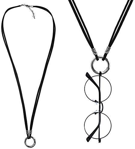 TERAISE Occhiali da vista Collana Classic Fashion Metal Ring Occhiali da sole Collana Porta occhiali Contiene occhiali da vista