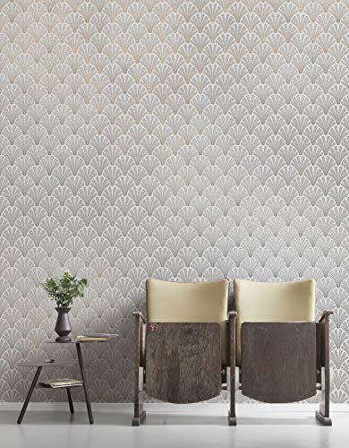 Komar Vlies Fototapete ROYAL | Tapete, XXL, Dekoration, Jugendstil, Schlafzimmer, Wohnzimmer, Büro, Flur | Größe 200 x 280 cm (Breite x Höhe) | HX4-017