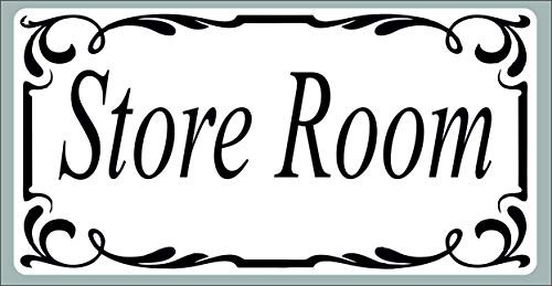 WaterShed Designs Store Room Door Sign Self Adhesive Vinyl Sticker, Decal