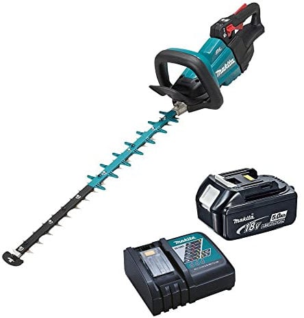 Makita DUH601RT 18V Li-ion LXT 50cm Brushless Hedge Trimmer Complete with 1 x 5.0 Ah Battery and Charger