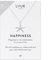 LUUK LIFESTYLE Halskette mit Seestern | Maritim Anhänger und HAPPINESS Geschenkkarte, Schmuck für den Alltag, Strand, Urlaub, aus 925er Sterlingsilber, verstellbare Kette, langlebig, Silber