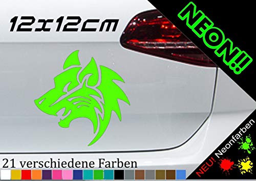 Werwolf Aufkleber Wolfsmensch Mond Fabelwesen Halloween Werewolf? Nacht 12x12cm in 21 Farben