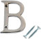 Polished Chrome Screw On House Door/Gate Numbers And Letters 0-9 A B Post Wall