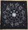 Indian Consigners Sternzeichen Astrologie Sonnenzeichen Altar Tuch Hexerei Hexerei Tischdecke Ändern Heilig Tischtuch Spirituell Buchstabieren Hexe Tarot-Spread24 (Zodiac Silver)