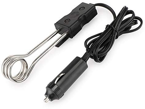 ihreesy 12V Car Immersion Heater,Portable Kettle Travel Immersion Kettle Heater Car Water Boiler Heater Element Mini Water Heater Travel Immersion Heater for Travel Picnic Camping