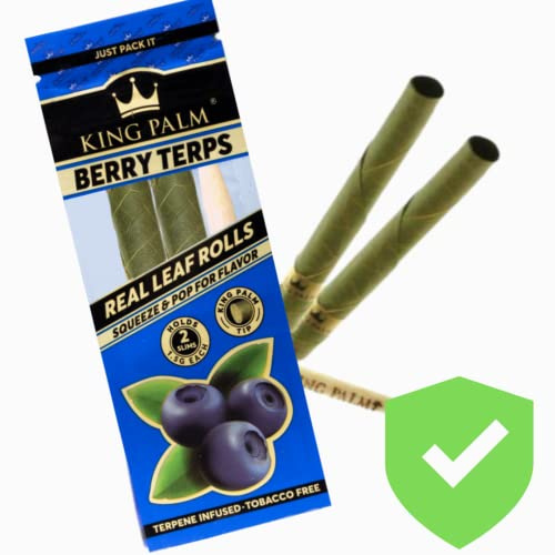 King Palm | x2 Blueberry Flavoured | Palm Leaf | Pre Roll Cones | Slim 1.5g