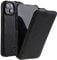 Mobiskin Hülle passend für Apple iPhone 14 (6,1 Zoll), Handyhülle mit beschichtetem Leder, Case, Schutzhülle klappbar, dünne Handy-Tasche, Slim Cover, Schwarz
