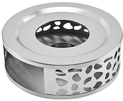 Frdun Edelstahl-Teelicht-Speisenwärmer, Kaffee- und Teewärmer, 15,7 cm, Edelstahl, Teelicht-Kerzen-Untersetzer, Teekannen & Kaffee-Servierzubehör