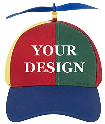 TopTie Custom Propeller Mütze Erwachsene Baseball Cap Bunte Mütze für Party Kopfbedeckungen