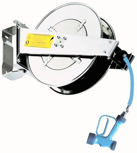 GastroHero Schlauchaufroller mit Brause Profi 20m Gastronomiebedarf