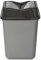 URBNLIVING 10L/20L/30L/50L Plastic Waste Management Recycling Bin Trash Can Dustbin with Butterfly Lid for Office, Kitchen and Bathroom (30L Black/Grey)