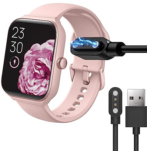 Blueshaweu Magnétique Chargeur Compatible avec TOOBUR IDW16 Smartwatch,Magnétique Chargeur Montre Connectée USB 3,3ft Compatible avec TOOBUR IDW16 1,95 Pouces Smartwatch (1 Pack-Noir)