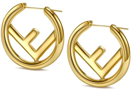 Goldene Ohrringe Damen,Tropfen Ohrringe Gold,Creolen Dupes Earrings Hängend,Chunky Earrings