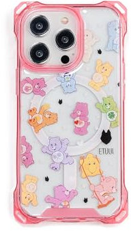 ETUUI Clear Case Bear Motiv Hülle mit Ösen iPhone 13 Mini | hochwertige Schutzhülle, Rundumschutz Handyhülle