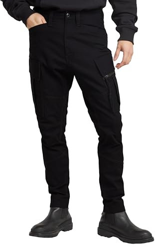 G-STAR RAW Pantalon Cargo Zip Pocket 3d Skinny 2.0 Homme Pantalon, Noir (Dk Black D24307-d504-6484), 32W / 34L