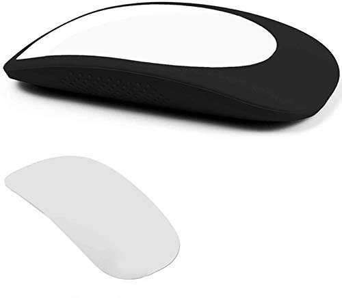 Bumdenuu Housse élastique anti-poussière pour Magic Mouse 1 et 2, housse de protection en silicone anti-rayures (Noir)