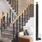 Square Trim Skirt Railing Post, Side Mounted Balustrade Posts For Lofts Villas Garden Terrace, Angle Adjustable Top & Screw Kits (Color : 10 pack, Size : 95cm/37.4 inch)