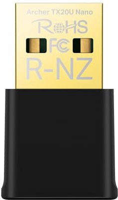 TP-Link Nano USB WiFi 6 Adapter for PC(Archer TX20U Nano)- AX1800 2.4G/5G Dual-Band Wireless Network Transceiver Adapter for Desktop PC, OFDMA, MU-MIMO, WPA3, Travel Size, Supports Windows 11/10