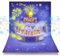 Stimme aufnehmbar Grußkarte mit Geburtstagskarten, Blowable LED beleuchtete Kerze und Happy Birthday Song Musik, Musikalische Geburtstagskarte 3D Pop-up Überraschung Grußkarte, (blau (Farbe))