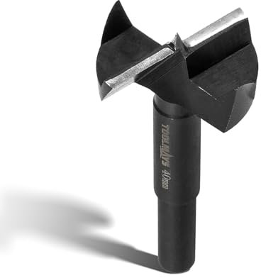 TOOLMAYS Meche Bois 40 mm, Fraise Bois Longueur 90 mm pour bois, Foret Bois Professionnel, Mèche Forstner Fraise