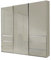 WIEMANN Schwebetürenschrank Kleiderschrank Schlafzimmerschrank 250cm breit, mit Schubladen, Glas Champagner, Höhe 236cm, Malibu