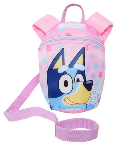 Girls Bluey Backpack with Reins Toddlers Detachable Safety Harness Nursery Bag Infants Mini Rucksack