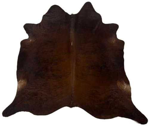 By Max Kuhfell Teppich 5233 Large Farbe: Braun Größe: 225 x 200 cm - Qualität Leder