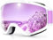 Findway Skibrille, Snowboard Brille für Brillenträger Herren Damen Erwachsene Jugendliche OTG UV-Schutz Kompatibler Helm Anti Fog Skibrillen Sphärisch Verspiegelt