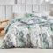 Lekesky Housse de Couette 220x240 cm avec 2 Taies d'oreiller 65x65 cm - Motif de Grain de Marbre Vert Parure de Lit 220x240 - Ensembles de Housses de Couette en Microfibre avec Fermetures éclair