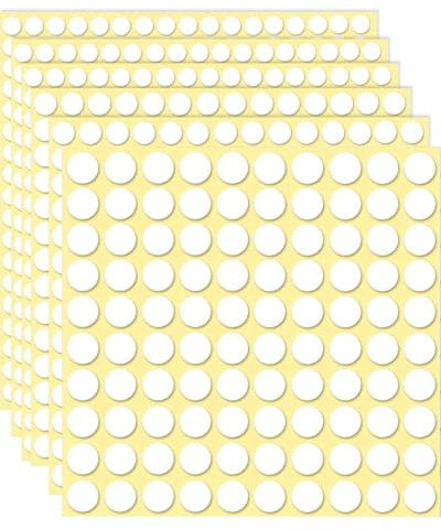 MYGLOAR 600PCS Nastri biadesivi, Adesivi Adesivi Trasparenti Rotondi, Adesivi Adesivi Rimovibili per Palloncini, Decorazioni Natalizie, Artigianato Fai-da-Te, Carta, Vetro, Metallo (6/10/15 mm)