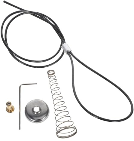 Gadpiparty 10sets Cable Pull Gate Latch for Vinyl Doors Gate Opener Spring-Loaded Cable Pull Easy One-Handed