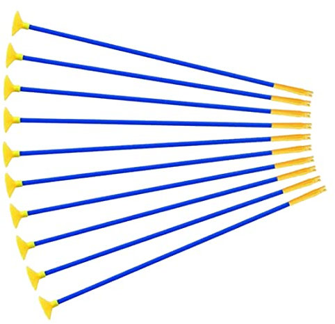 Ruqingg Suction Cup Arrows 10Pcs Plastic Arrows for Kids 18.5 Inch Archery Set Toys Replacement Practice Toy for Children Adult