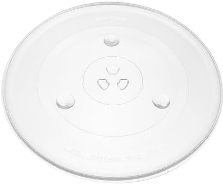 Mikikit Plato de Vidrio para Microondas Repuesto Profesional Bandeja Giratoria de Vidrio Accesorio para Horno de Microondas de Instalar para Calentar Alimentos