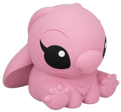 Paladone Disney Angel SquishyGlo Wiederaufladbare Silikon‑Nachtlampe, 14,5 cm, 1–3‑Stunden‑Timer, 3 Helligkeitsstufen, offiziell lizenziert