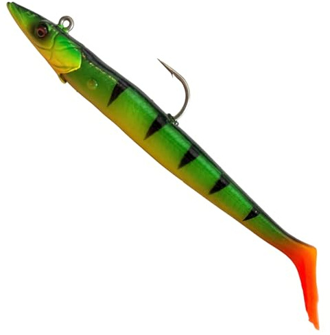Savage Gear Sandeel V2-2 Gummifische + 1 Jigkopf
