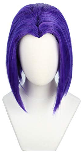 Codeven Kurzhaar-Perücke, für Halloween, Cosplay, für Damen, Violett