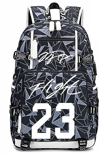 Basketball Spieler 23 leuchtender Multifunktions Rucksack Reisestudenten fans Lumineszenz Büchertasche für Männer Frauen