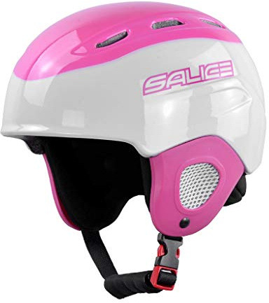 Salice Kinder Skihelm Junior Fuchsia Größe 48-56 mit Roller, Unisex