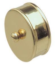 Brass Medium End Caps - Pair 54mm Diameter