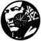 Smotly Vinyl Wanduhr, Vasco Rossi Wanddekoration große Uhr, handgefertigte Wanduhr kreatives Geschenk.