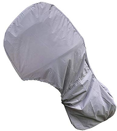 AMGJ Außenborder Persenning Schutzhülle Komplett Außenbordmotor Abdeckung 210D/420D Oxford Gewebe Wasserdicht,Grau,210D 15 to 20HP