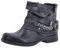Elara Damen Biker Boots Nieten Stiefeletten Chunkyrayan 344 Black-42
