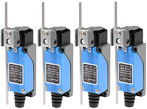 GUUZI 4 pezzi Asta Regolabile Braccio Leva Finecorsa Momentaneo 1NC 1NO ME-8107 0~250V/5A