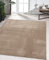 the carpet Marley eleganter Designer Teppich Wohnzimmer, weicher & pflegeleichter Kurzflor Wohnzimmerteppich in Taupe, Teppich 60 x 110 cm