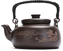 Teiere cinese Yixing fatto a mano viola argilla con filtro teiera ceramica tradizionale Zisha KungFu bollitore da tè A14