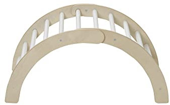 VERTBAUDET Pont d'escalade à grimper en bois BEIGE MOYEN UNI AVEC DECOR TU