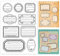 PandaHall Clear Label-Stempel Frame Silicone Clear Stamps Vintage Transparente Siegel Für DIY-Fotoalben Weihnachtskarten Scrapbooking Geschenkanhänger Und Andere Bastelprojekte