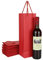 YAYODS 30PCS Kraft Paper Wine Gift Bags, Heavy Duty Wine Bottle Bags with Handle, Reusable Sturdy Wine Storage Bag for Festivals, Parties, Wedding and Retail Merchandise, Red
