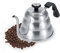 Natudeco Schwanenhals Wasserkocher, 1000ml Teekanne Wasserkocher,34oz Edelstahl Wasserkessel Induktion Gooseneck Kettle Kaffeekanne mit Thermometer für Teezubereitung Kaffeeliebhaber